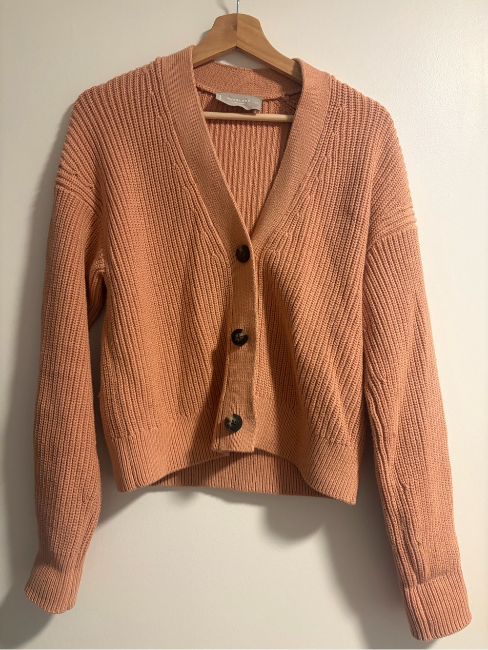 Everlane the boxy cardigan in everyday cotton